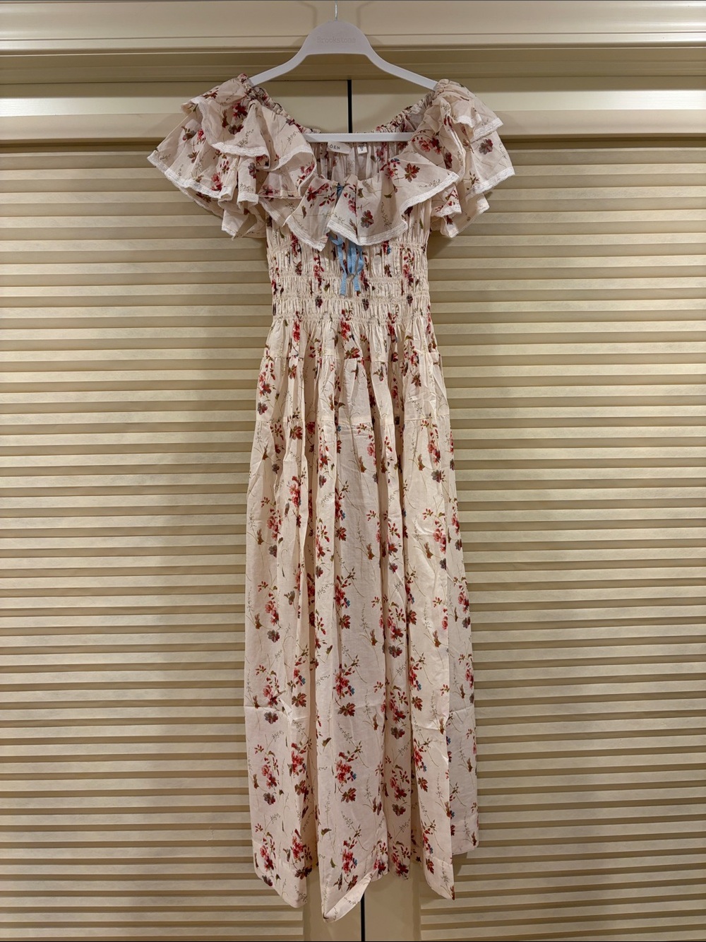 NWOT Doen Illiana Tiered Organic Cotton Midi Dress, Size M